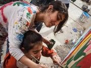 ศิลปะบนผนังจากเด็กๆ ผู้ลี้ภัยซีเรีย “ทุกภาพมีความหมายเสมอ”