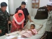 แห่เยี่ยมเด็กวัย 7 ขวบ เหยื่อลูกหลงลอบบึ้ม อ.กะพ้อ กลุ่มสตรีติงองค์กรสิทธิฯยังนิ่งเฉย