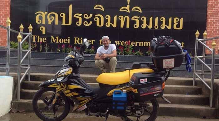 ฟาซี ณ ริมเมย (ภาพ: Facebook/RIDE to HAJJ)