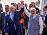 ไม่สนการประท้วง..นายกรัฐมนตรีอินเดีย ต้อนรับเนทันยาฮู ในการเยือนอินเดียครั้งล่าสุดในรอบ 15 ปี